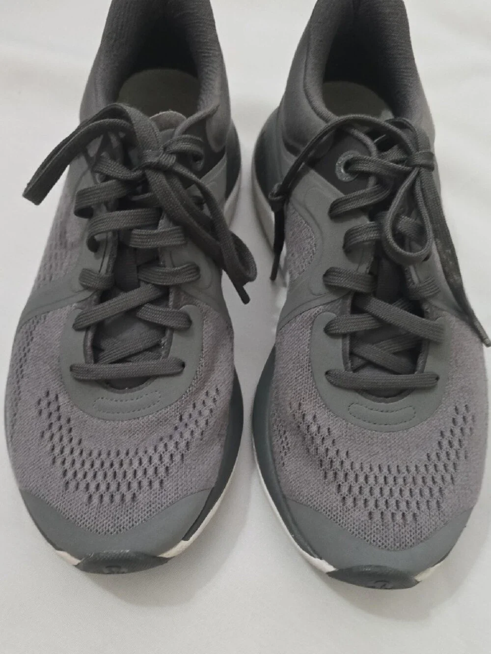 lululemon athletica Men's Dark Grey Knit Running Sneakers